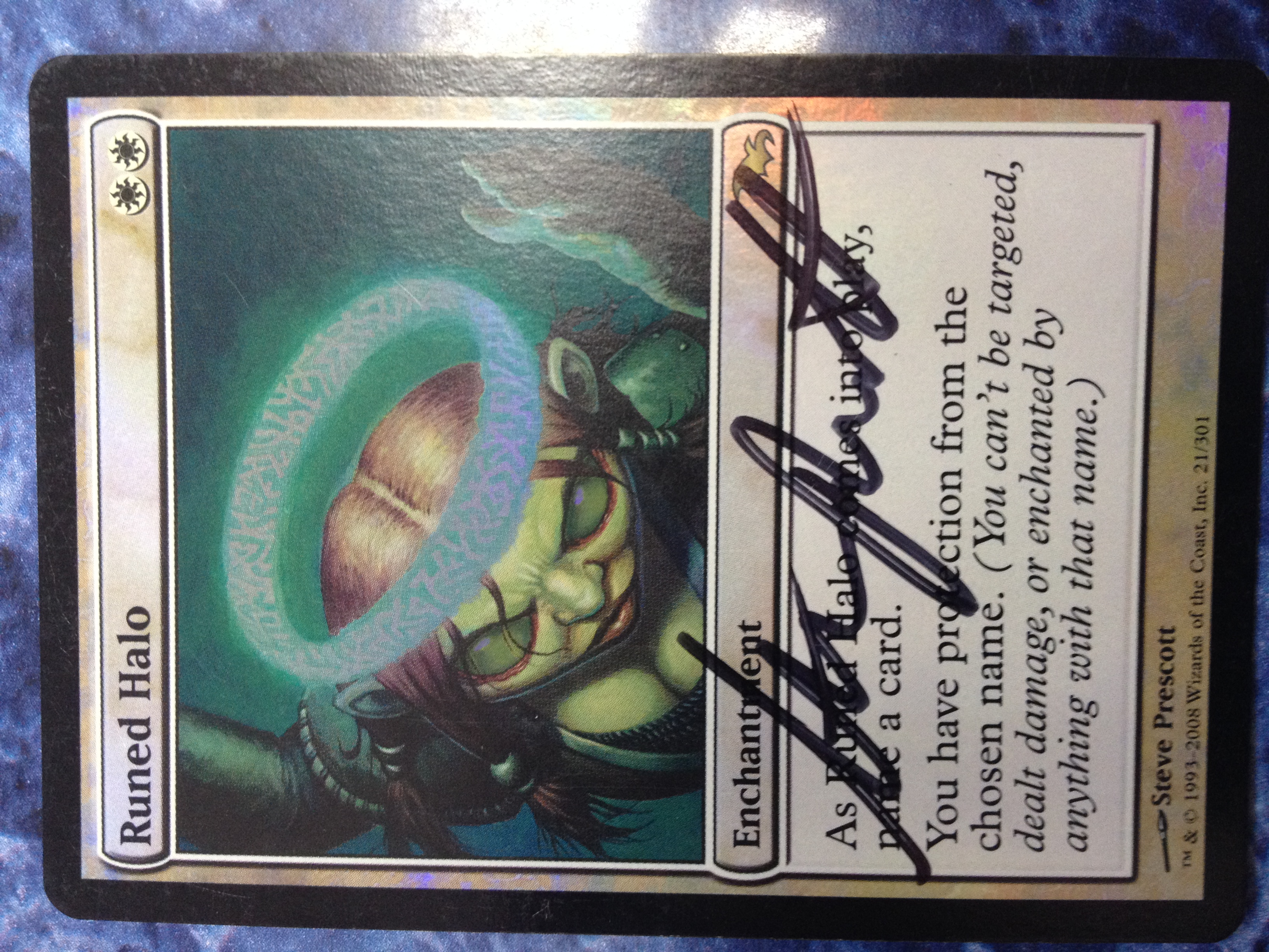 Runed Halo - Foil Autographed